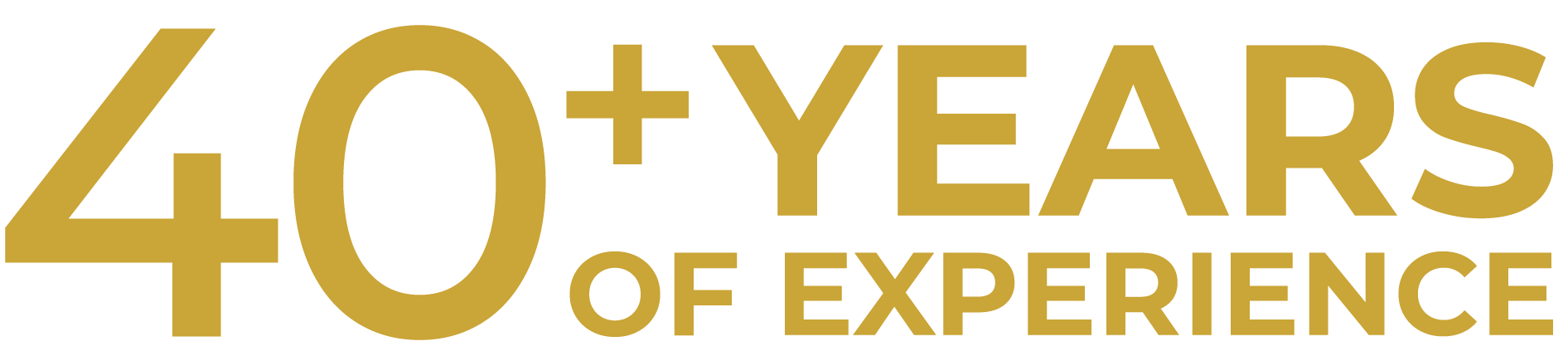 40+ years of experience